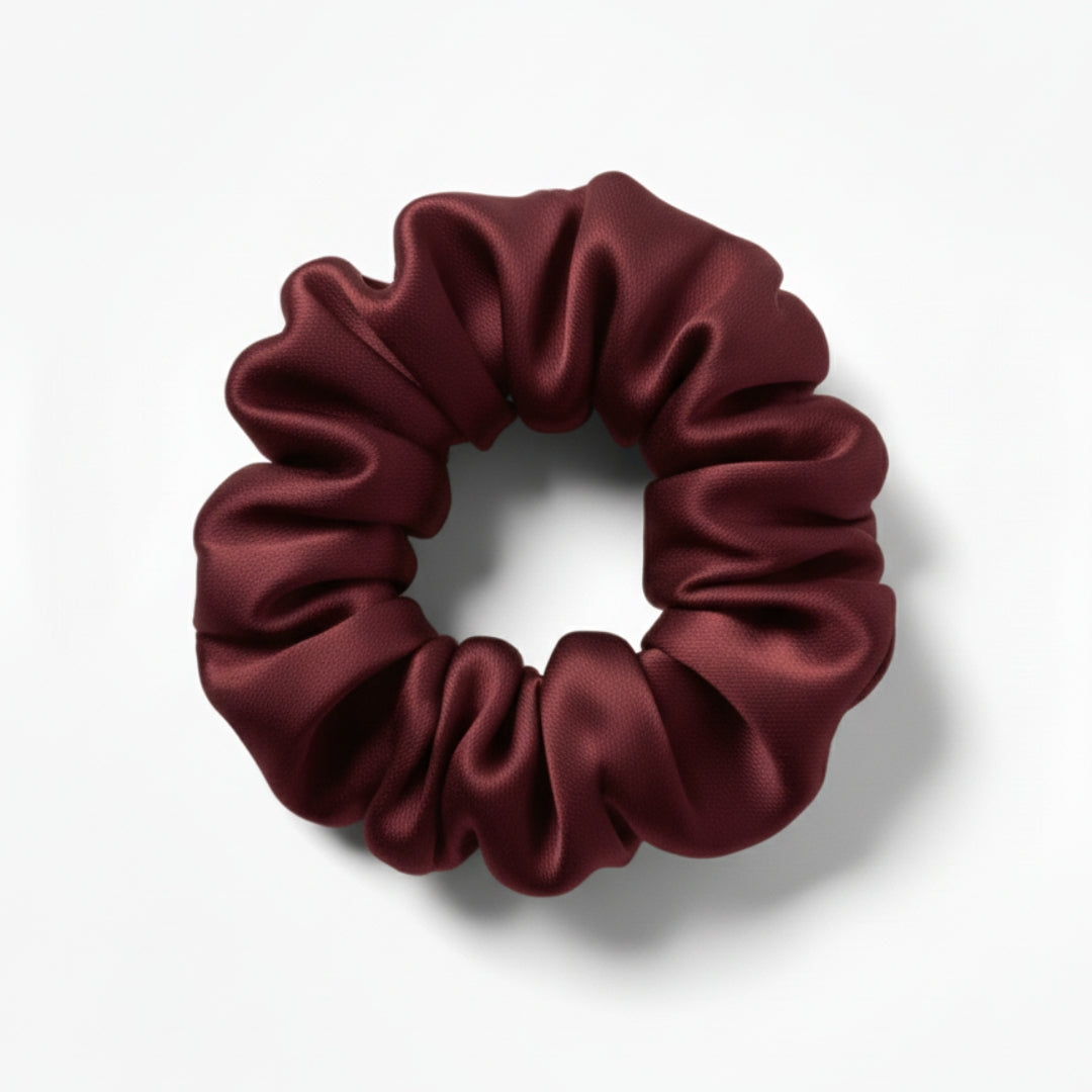 Silk Scrunchie - Burgundy