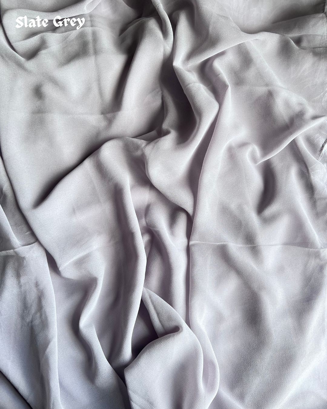 Georgette Hijab – Slate Grey