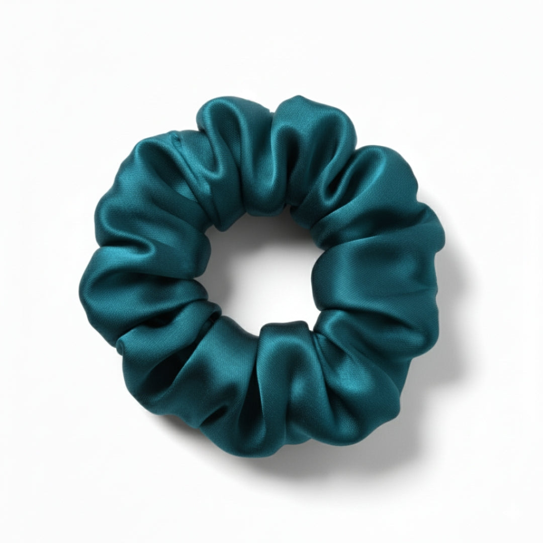 Silk Scrunchie - Teal