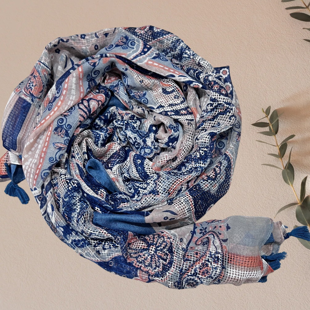 Printed Lawn – Azure Tale