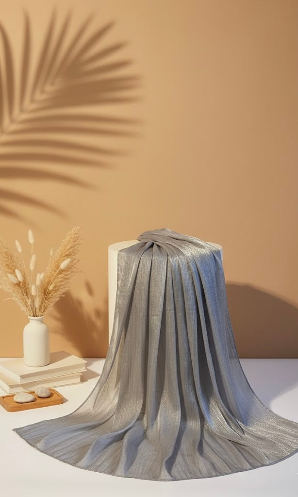 Organza silk - Silver