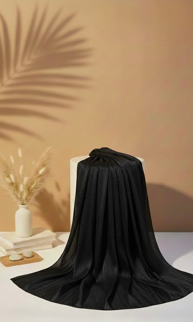 Organza silk - Black