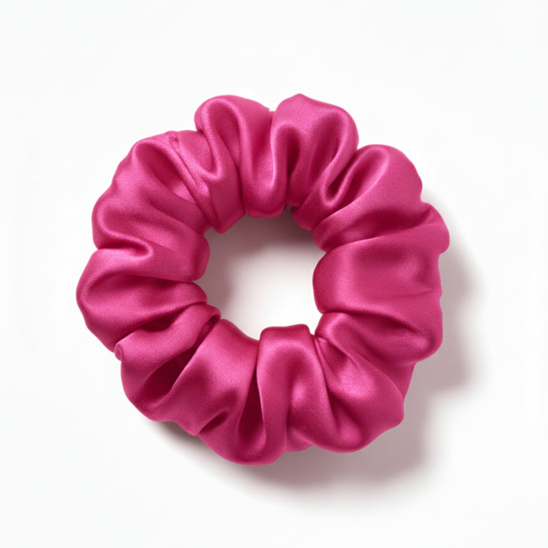 Silk Scrunchie - Watermelon Pink