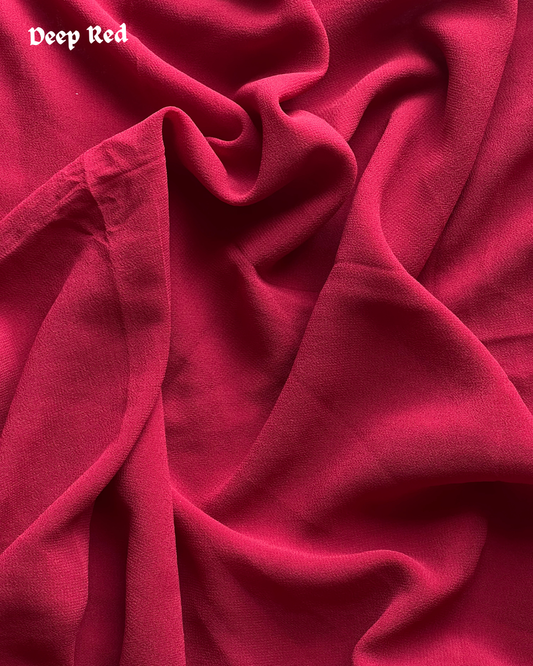Georgette Hijab – Deep Red