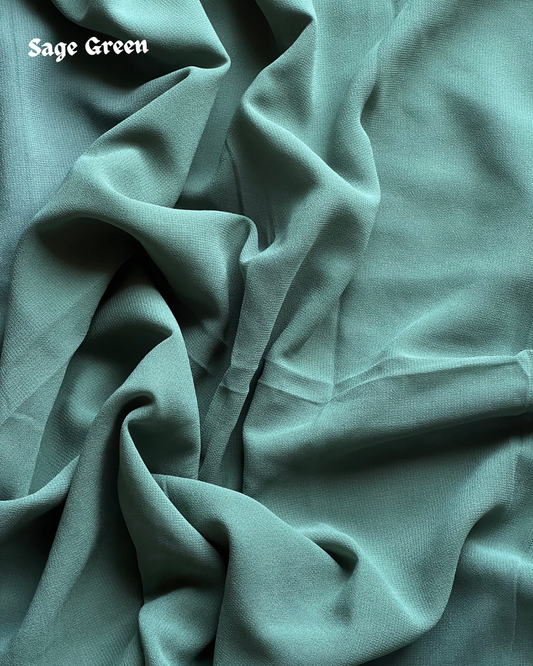 Georgette Hijab – Sage Green