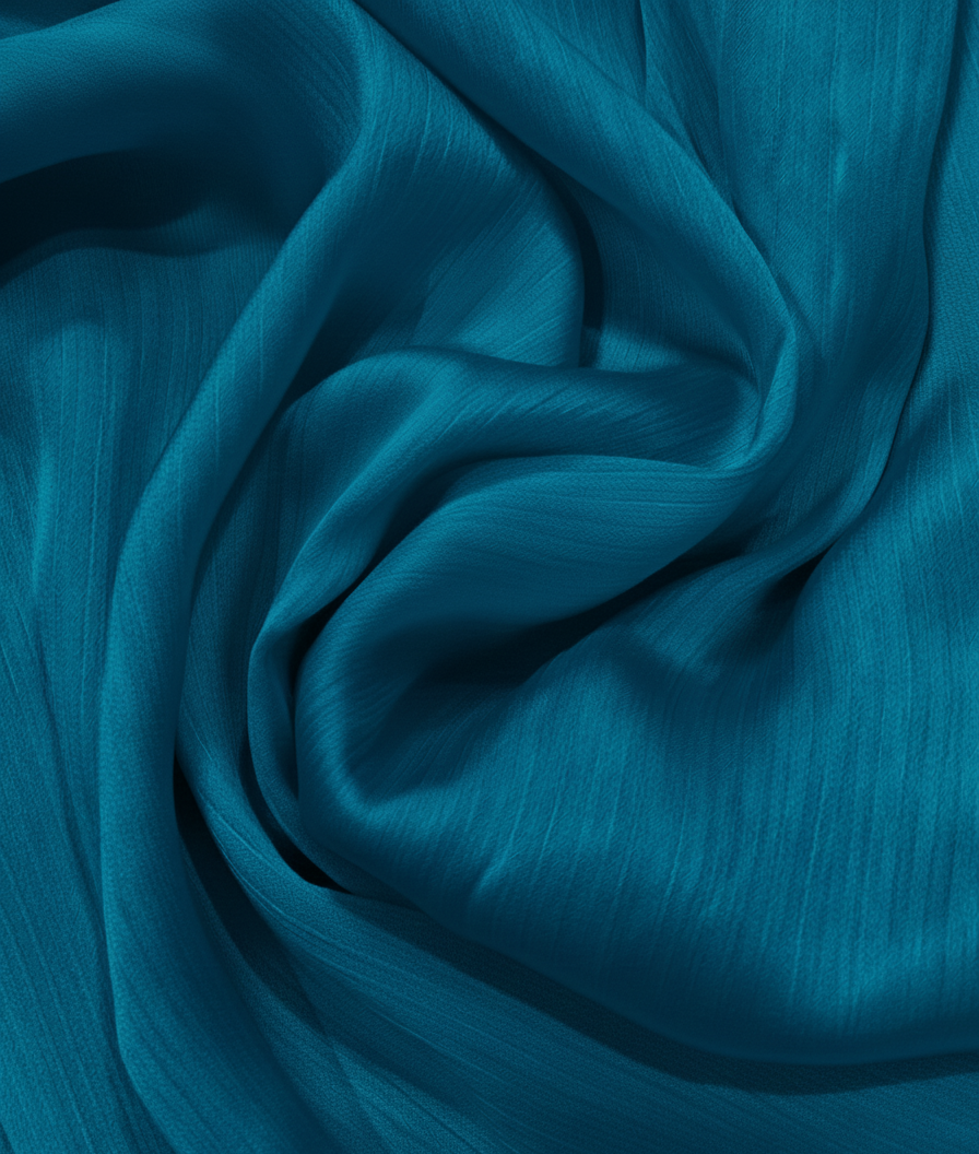 Crinkle Silk - Teal