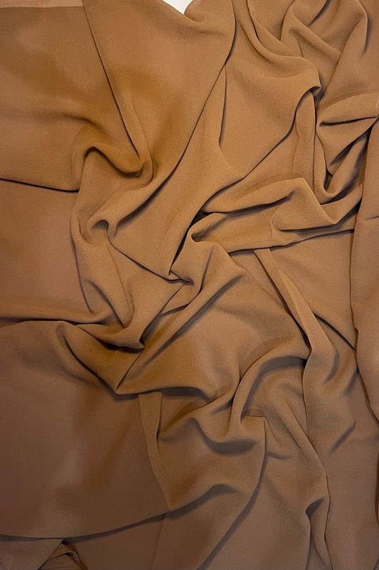 Georgette Hijab – Camel brown