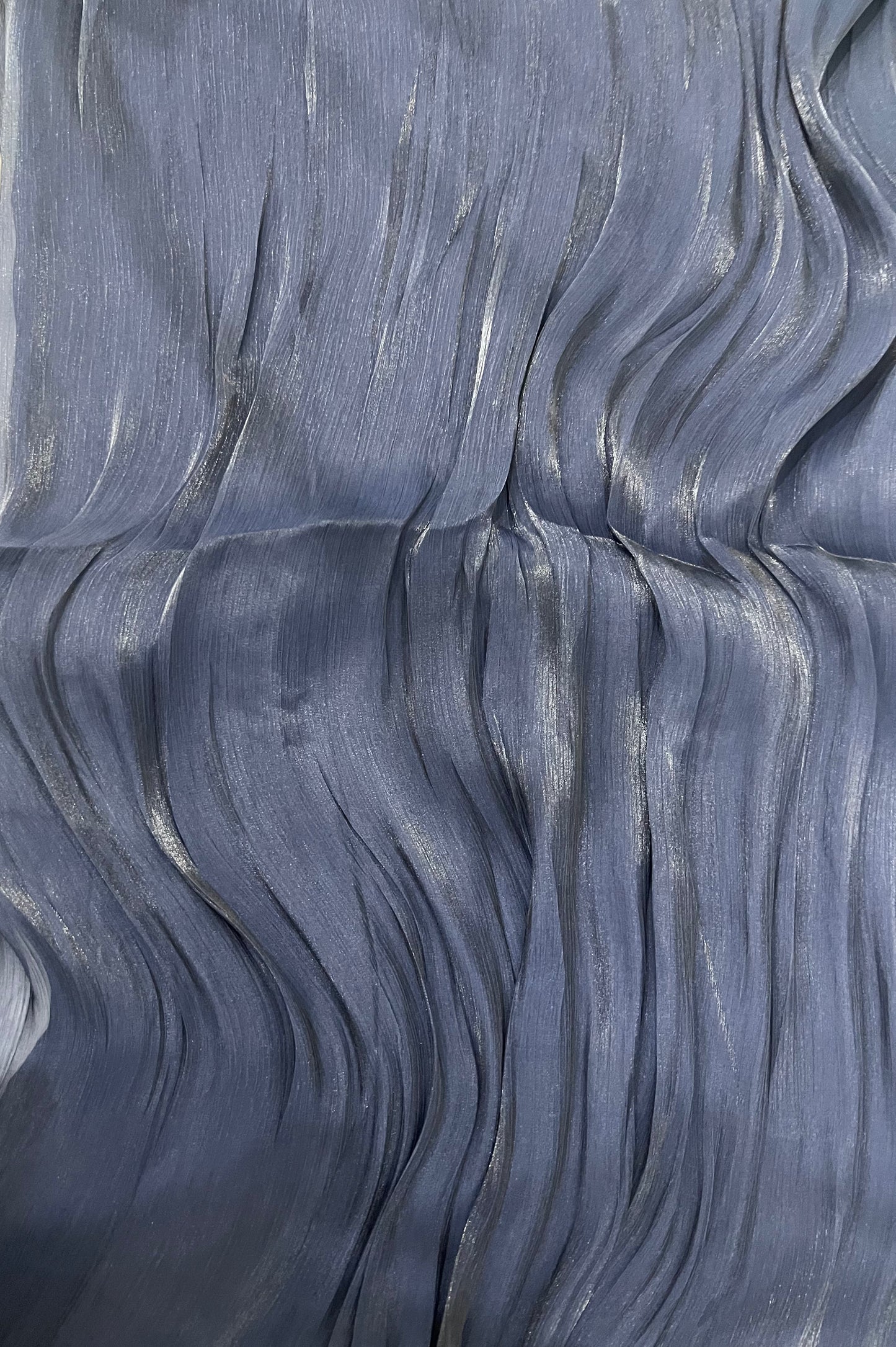 Organza silk - Navy Blue