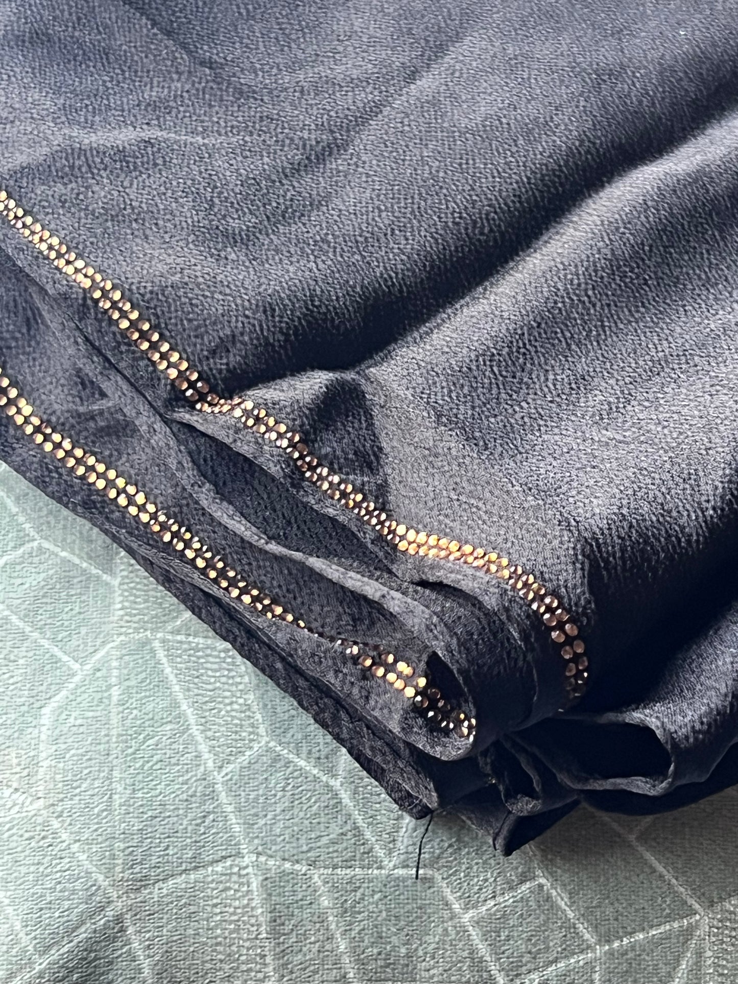 Embellished Silk – Black