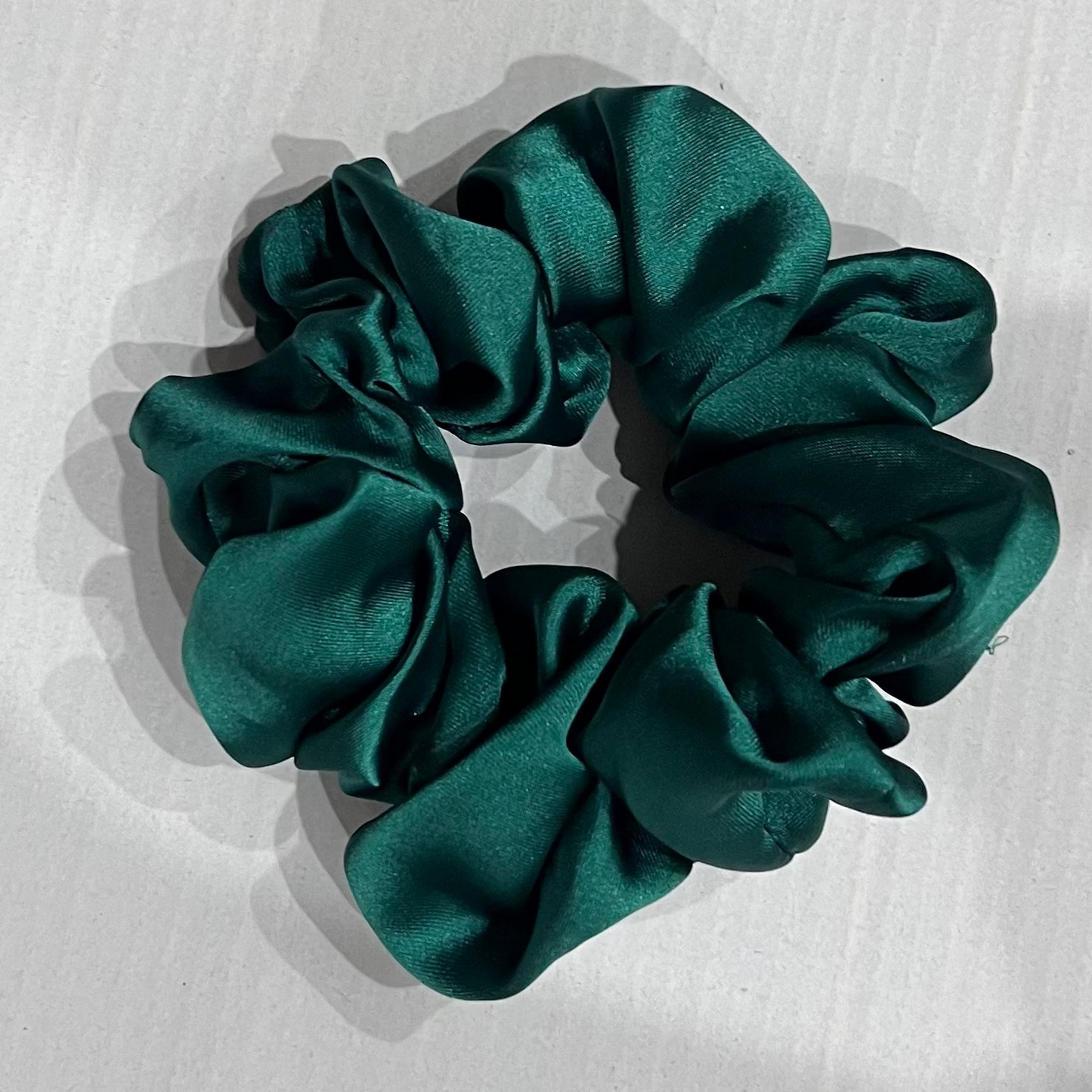 Silk Scrunchie - Bottle Green