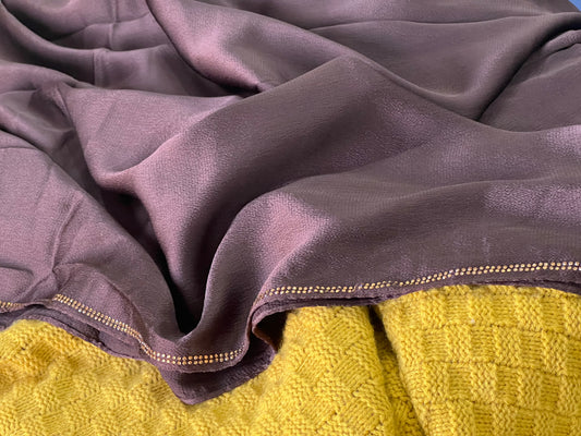 Embellished Silk – Chocolate
