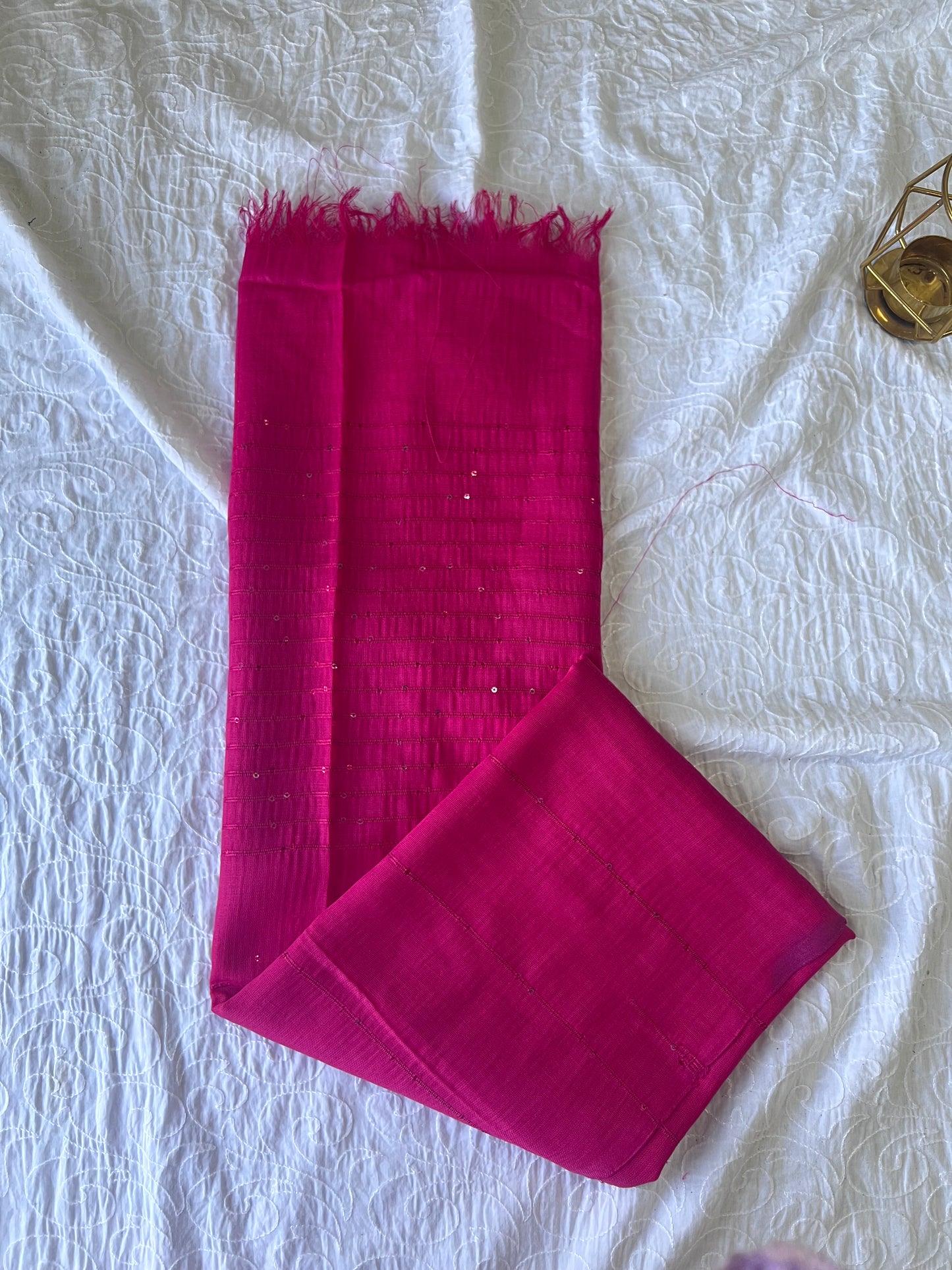 Sequined Lawn – Dark Pink