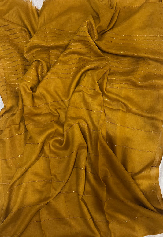 Sequined Lawn – Mustard
