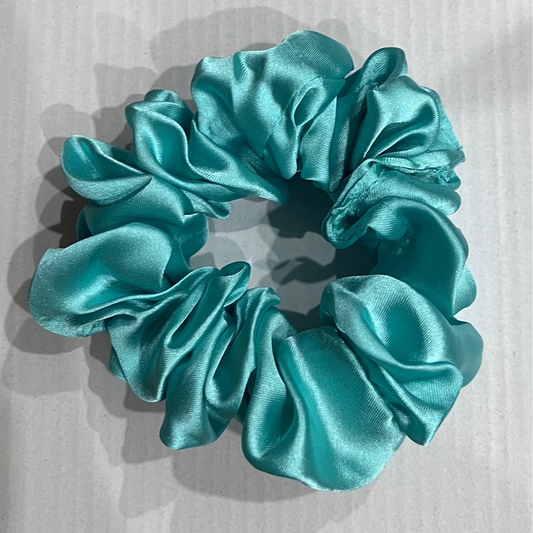 Silk Scrunchie - Ocean Blue