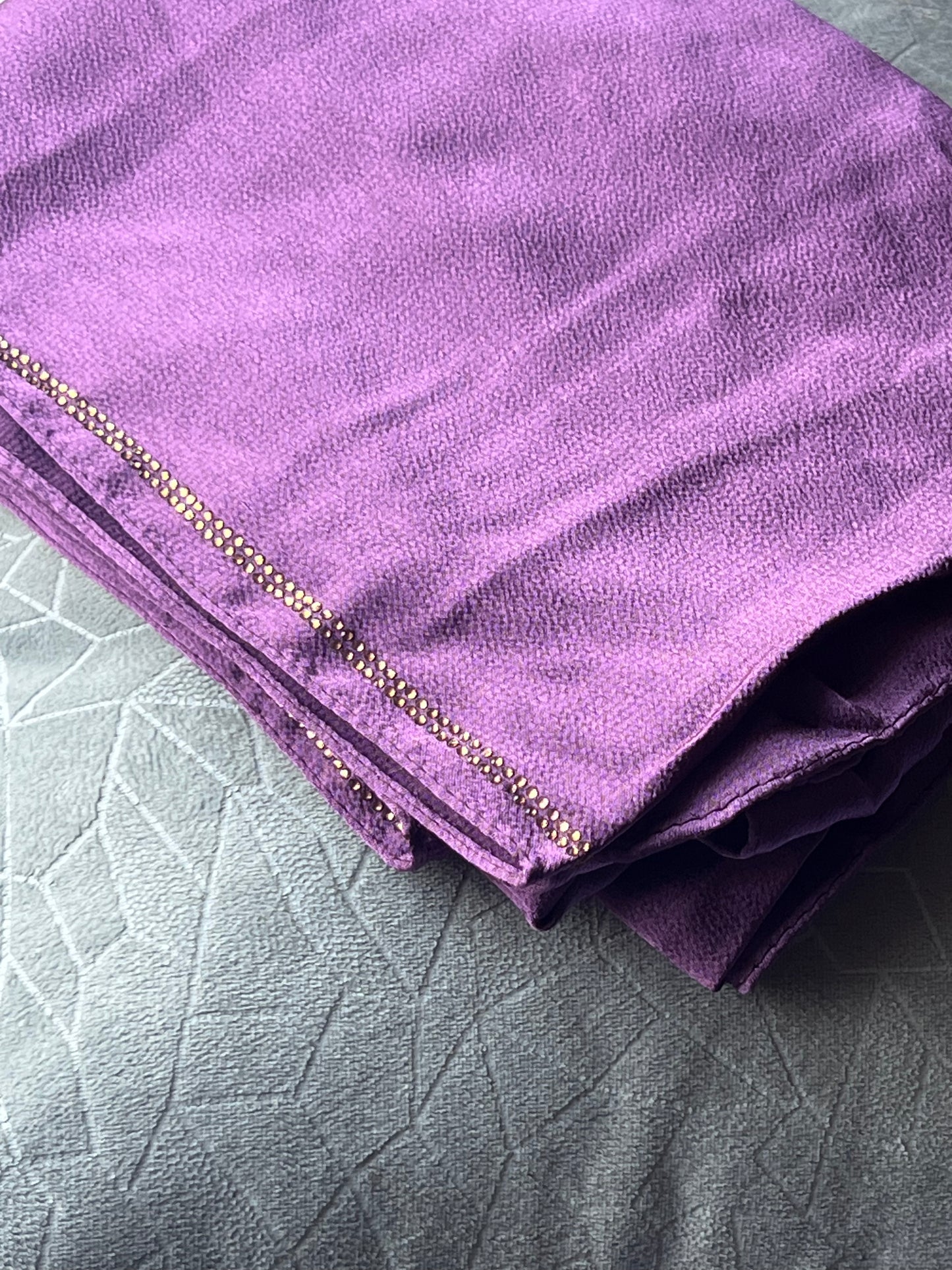 Embellished Silk – Purple Mauve