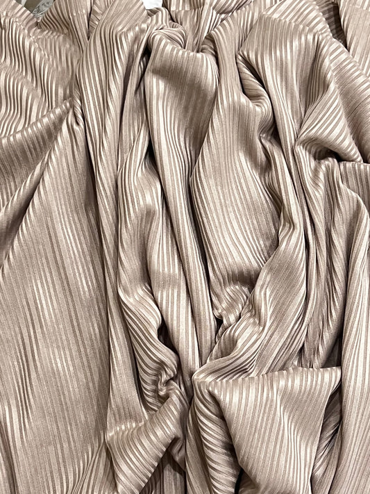 Ribbed Jersey – Warm Beige