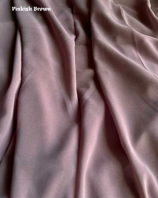 Georgette Hijab – Pinkish Brown