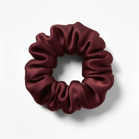 Silk Scrunchie - Burgundy