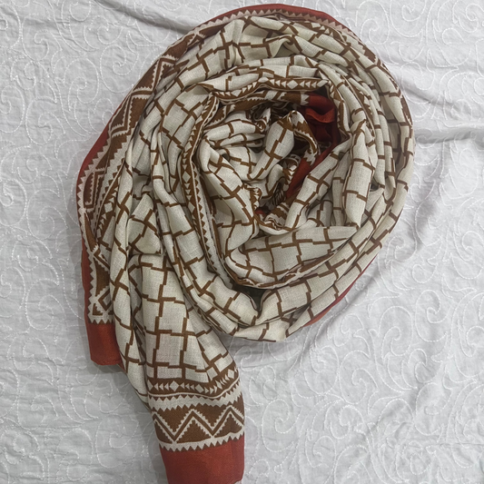 Printed Lawn  – Sahara Grid