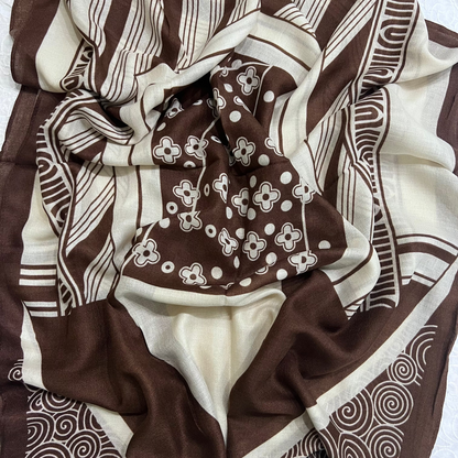 Printed Lawn – Mocha Muse