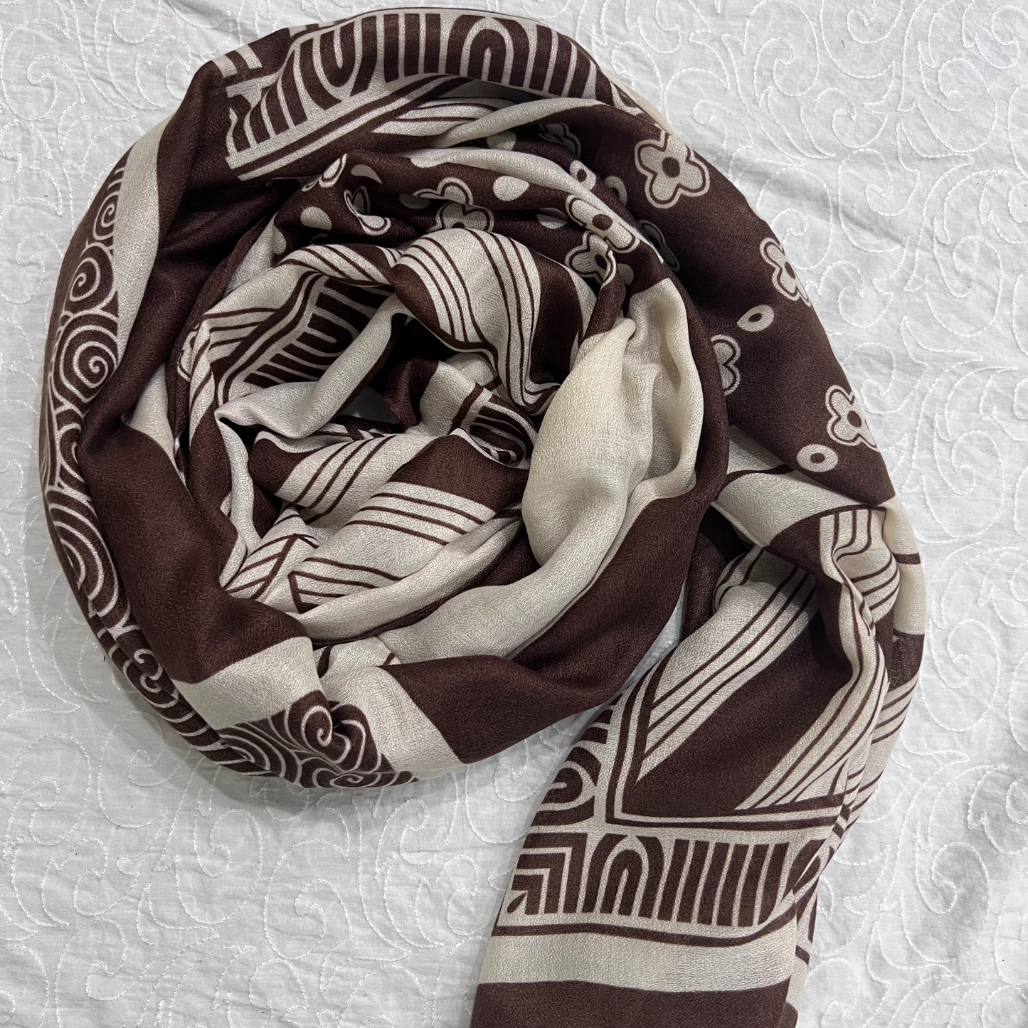 Printed Lawn – Mocha Muse