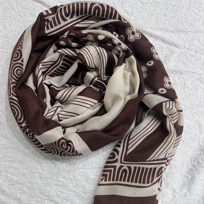 Printed Lawn – Mocha Muse