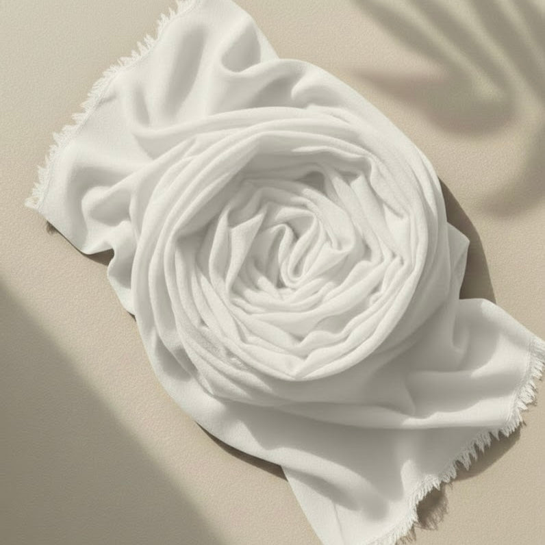 Georgette Hijab – White