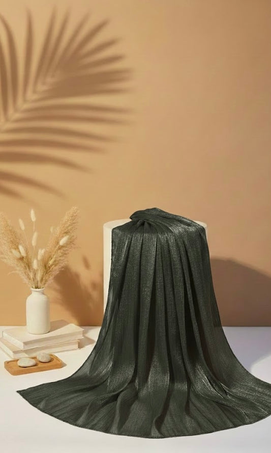 Organza silk - Deep Bottle Green