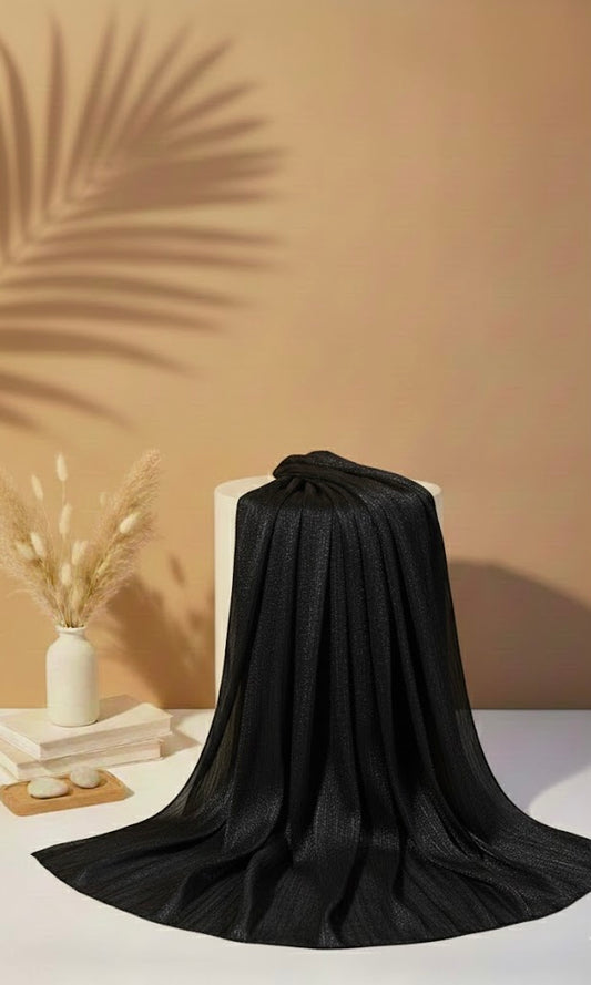 Organza silk - Black