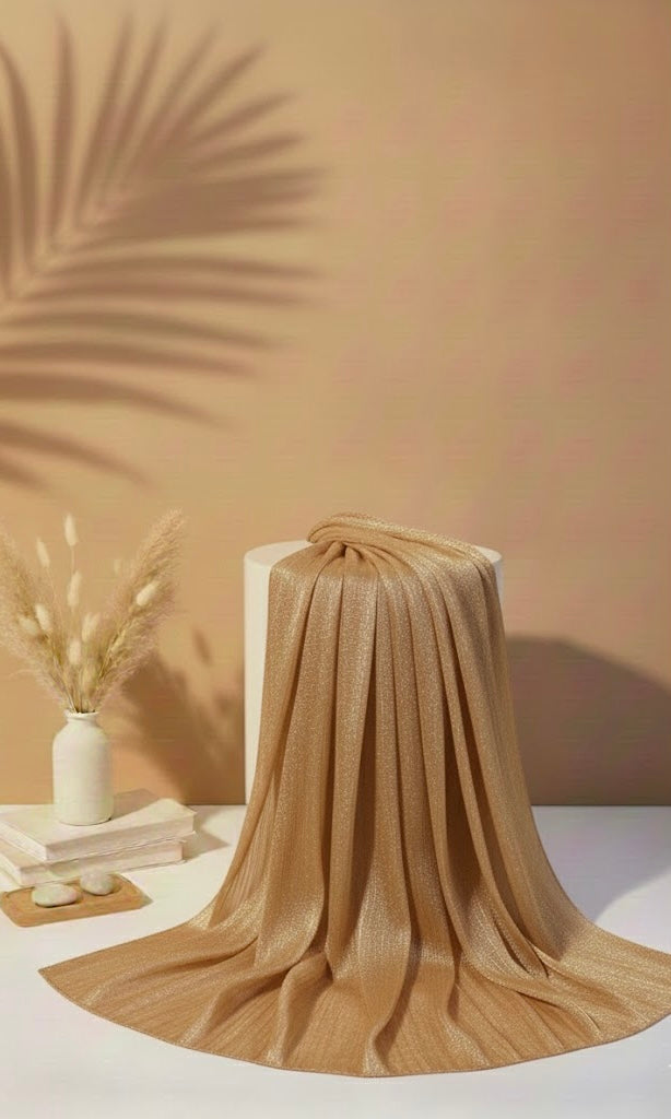 Organza silk - golden