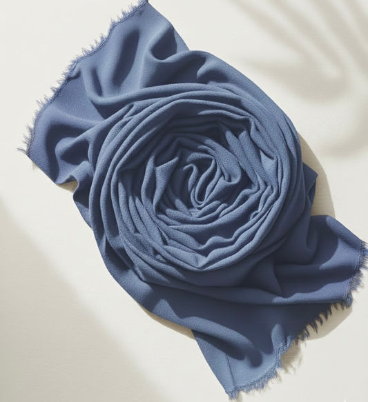 Georgette Hijab – Denim Blue