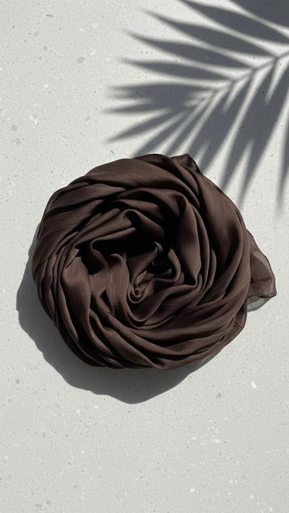 Crinkle Silk - Chocolate