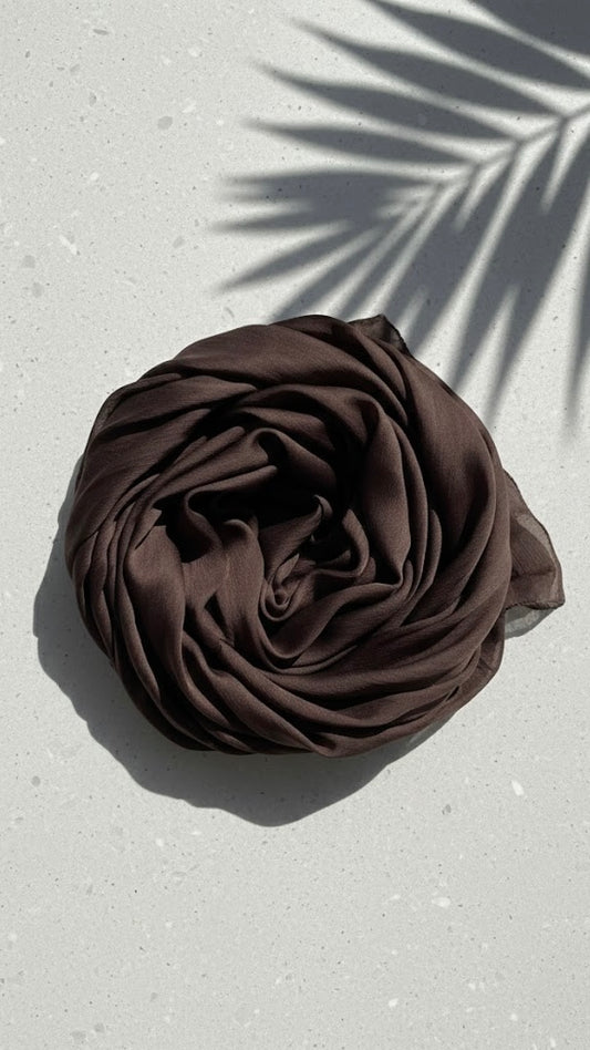 Crinkle Silk - Chocolate