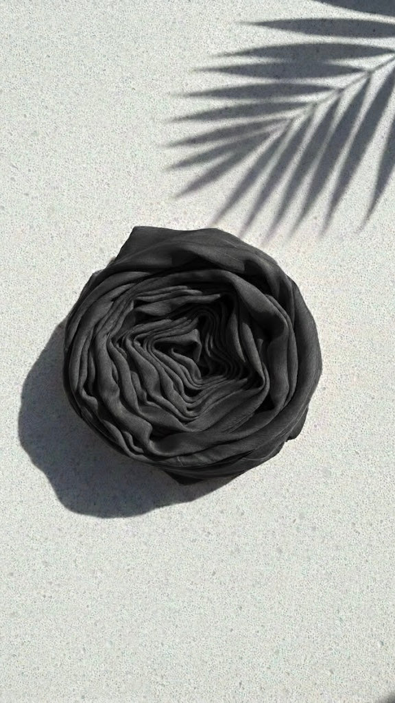 Crinkle Silk - Black