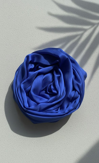 Crinkle Silk - Royal Blue