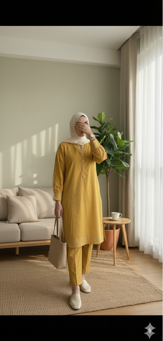 Mustard Pinstripe Co-ord