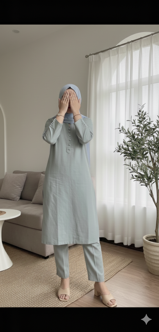 The Icy Blue Mist Co-ords