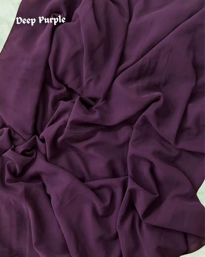 Georgette Hijab – Deep Purple