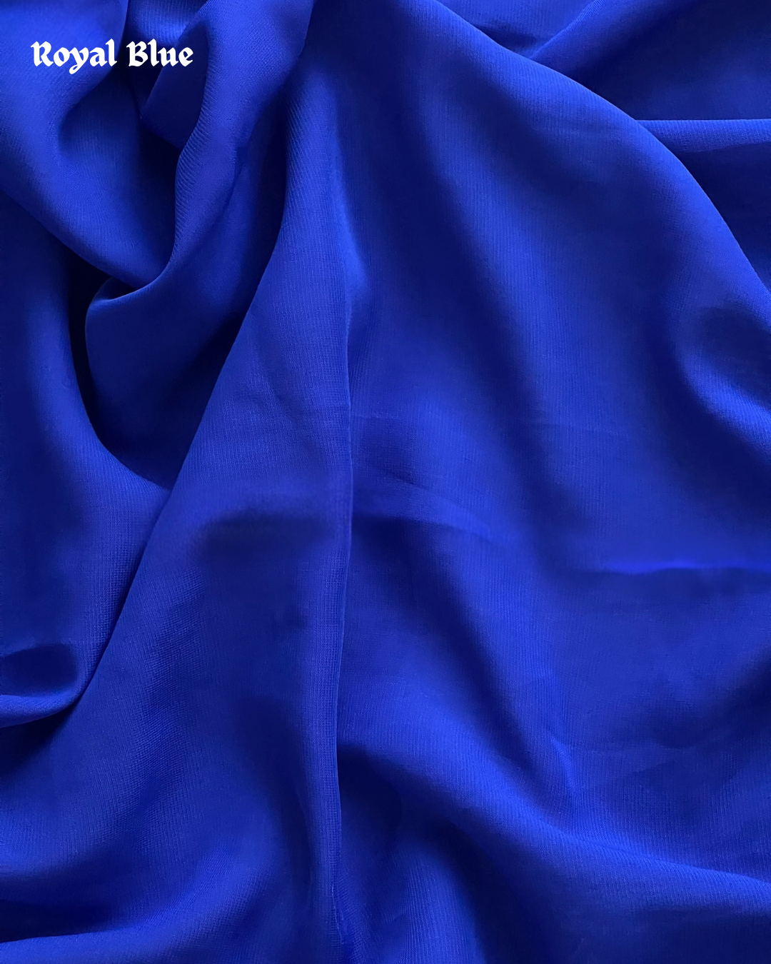 Georgette  Chiffon Hijab – Royal Blue