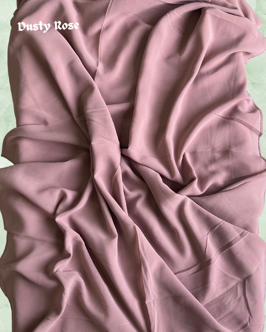 Georgette Hijab – Dusty Rose