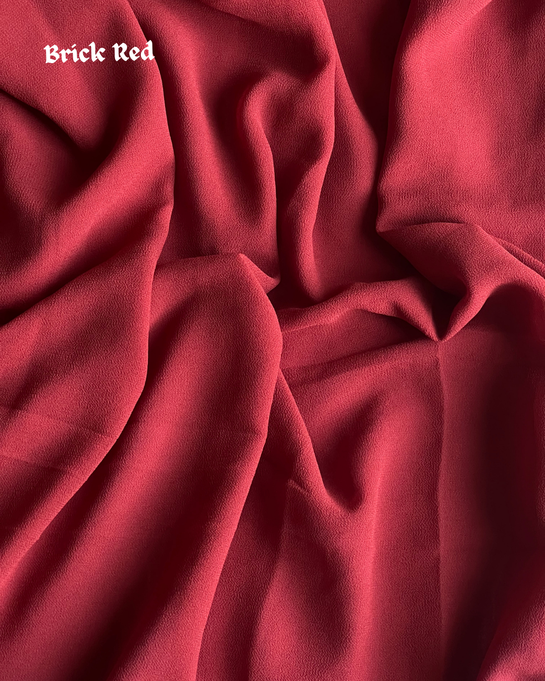 Georgette Hijab – Brick Red