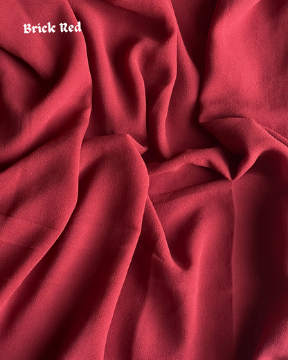 Georgette Hijab – Brick Red