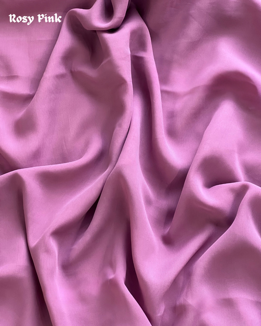 Georgette  Chiffon Hijab – Rosy Pink