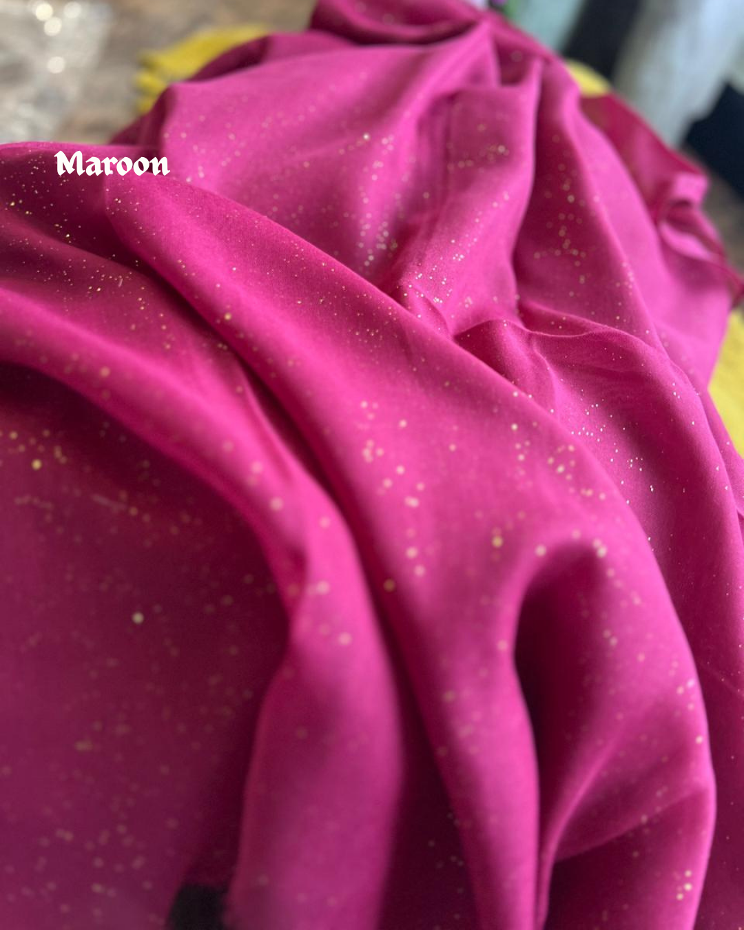 Glitter Lawn - Maroon