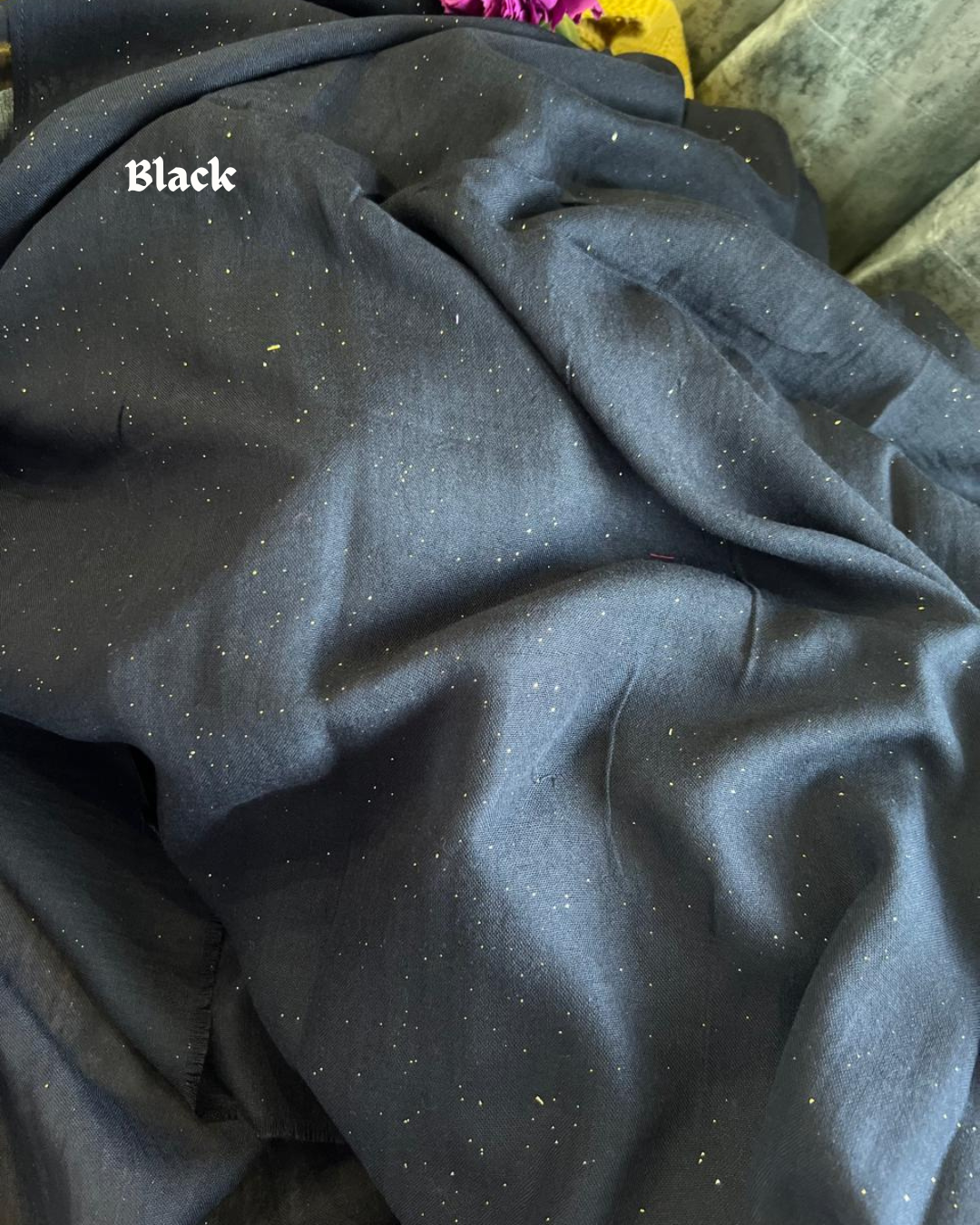 Glitter Lawn - Black