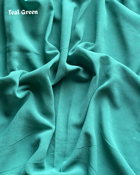 Georgette Hijab – Teal Green