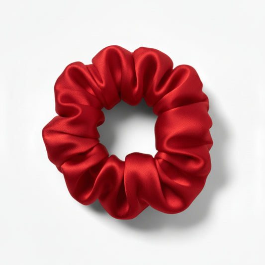 Silk Scrunchie - Red