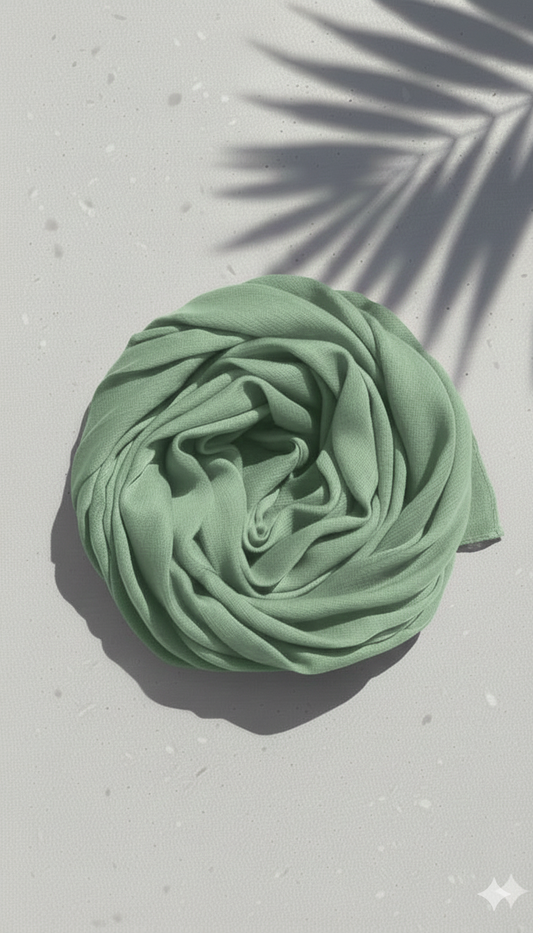 Crinkle Silk - Pistachio green