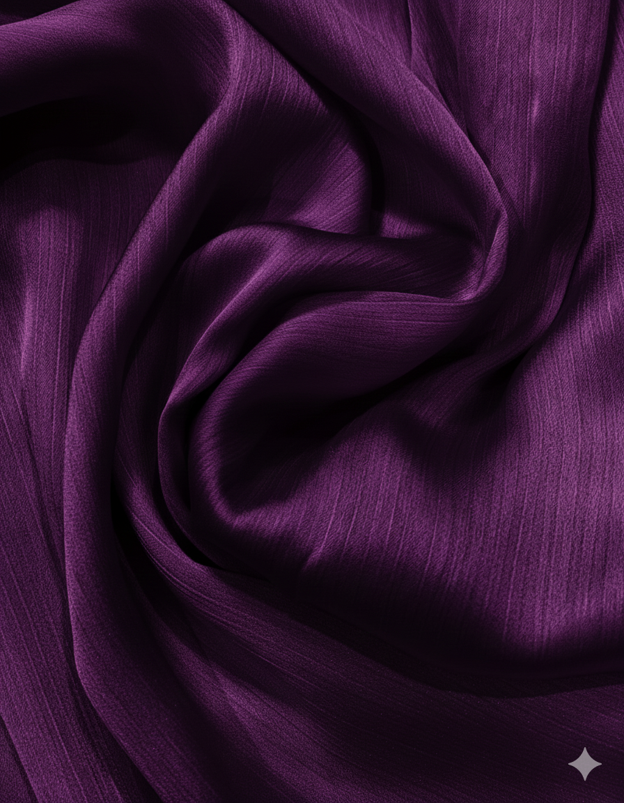 Crinkle Silk - Deep Purple