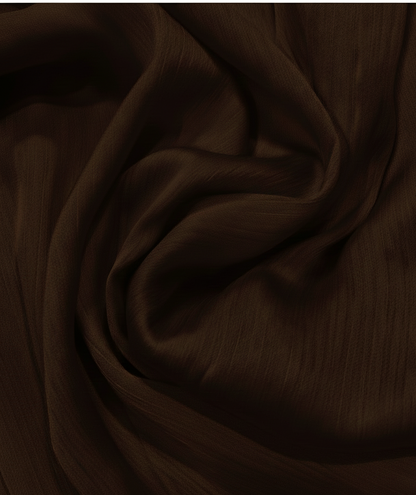 Crinkle Silk - Chocolate
